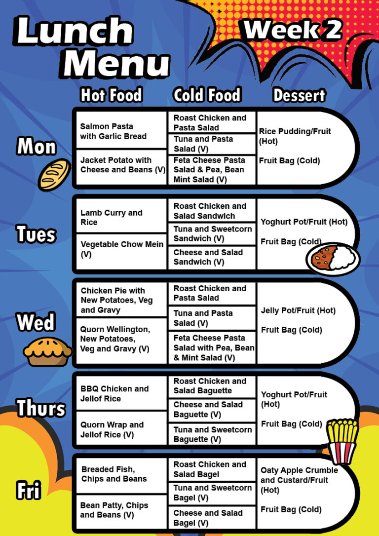 Lunch Menu - Stepney All Saints School