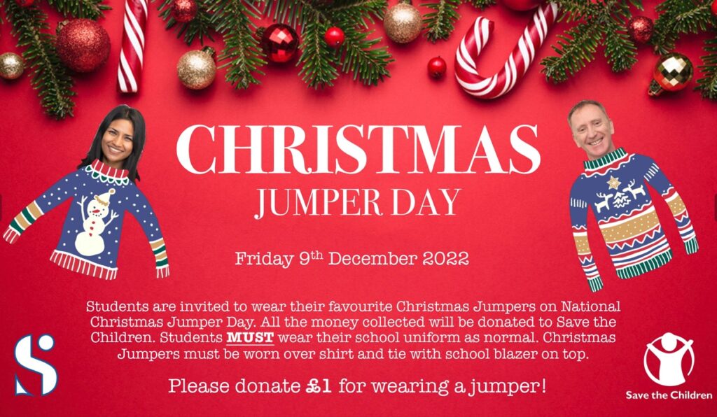 Christmas Jumper Day for Save the Children Stepney All Saints School